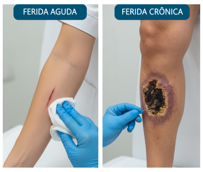 TRATAMENTO DE FERIDAS AGUDAS E CRÔNICAS